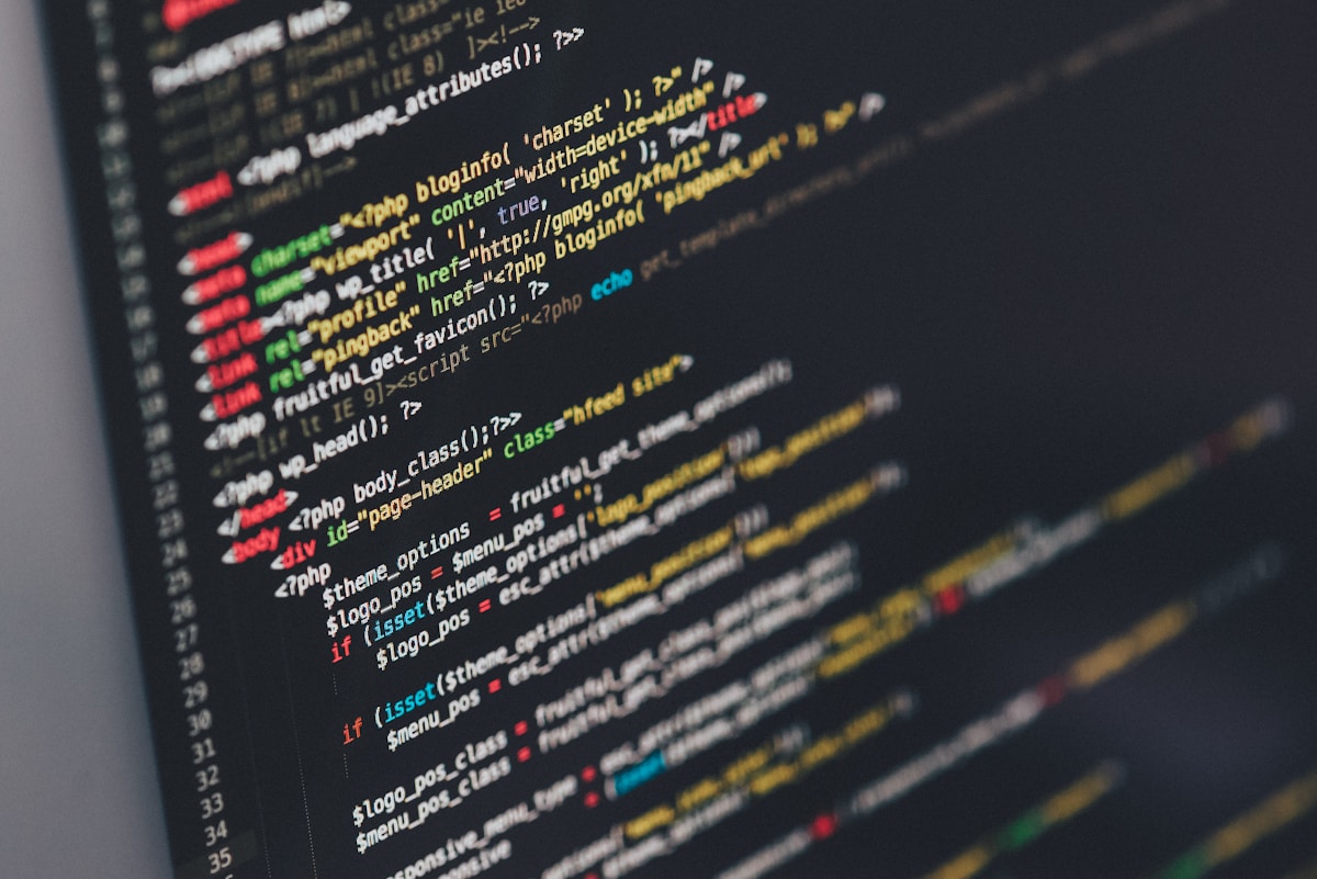 WordPress PHP theme code in an editor, representing WordPress installation and configuration